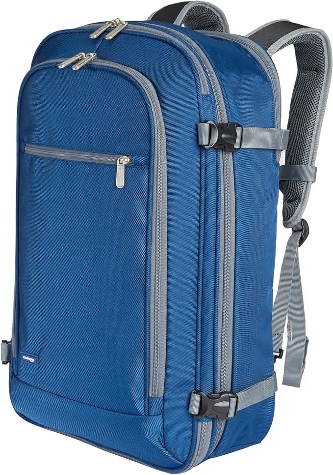 Mochila Amazon Basics para viajes de cabina cortos